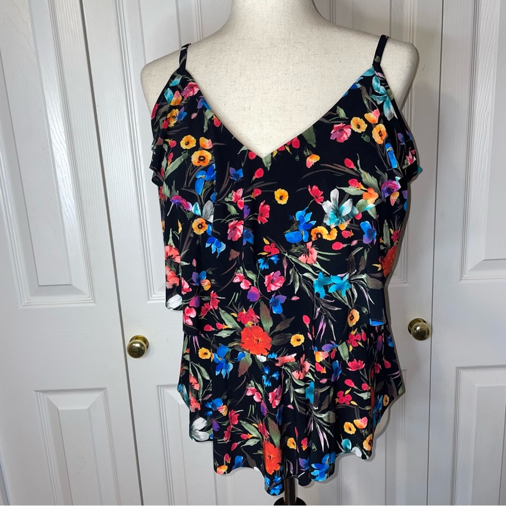 Agua green swimwear tank top size XL